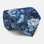 Unique For Him Peonies Flower Stropdas (Opgerold)