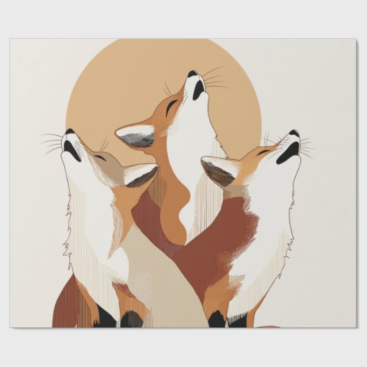 Unique Forest Animal All-Occasion Gift Wrap Cadeaupapier (Vlak)