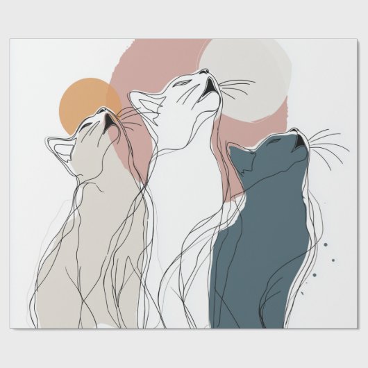 Unique Forest Animal All-Occasion Gift Wrap Cadeaupapier (Vlak)