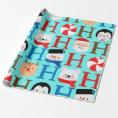 Unique Fun Colorful Christmas  Cadeaupapier (Uitgerold)