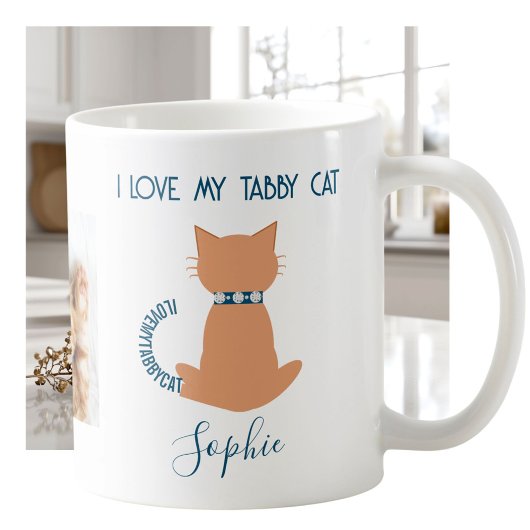 Unique Fun Love My Tabby Cat Mug Koffiemok