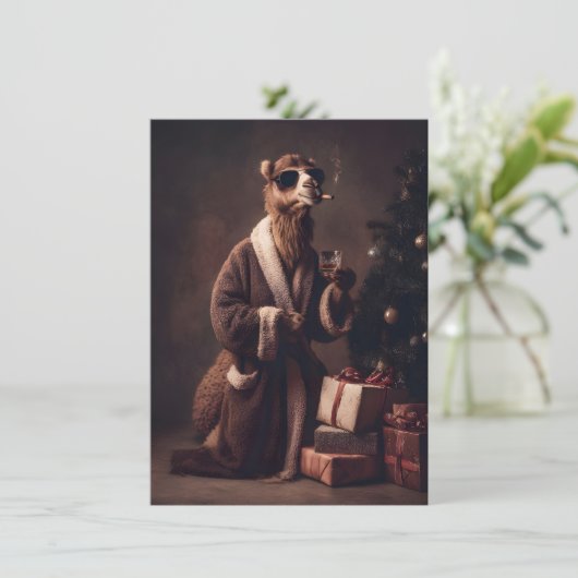 Unique Funny Adult Christmas Cards Feestdagenkaart (Staand voorkant)