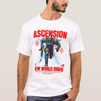 Unique Futuristic Cyber Robot Soldier Art Design  T-shirt