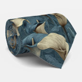 Unique Gifts For Dad Calla Lilies Stropdas (Opgerold)