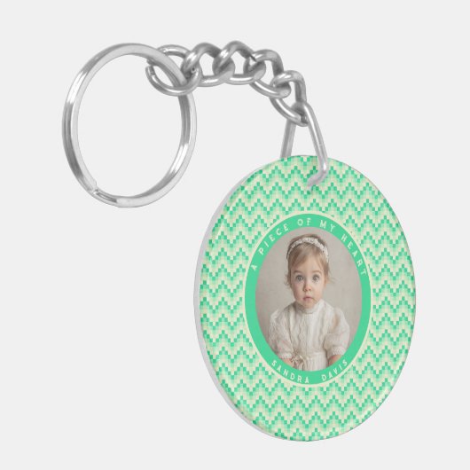 Unique Gifts For Him Stripe Pattern Sleutelhanger (Voorkant Links)