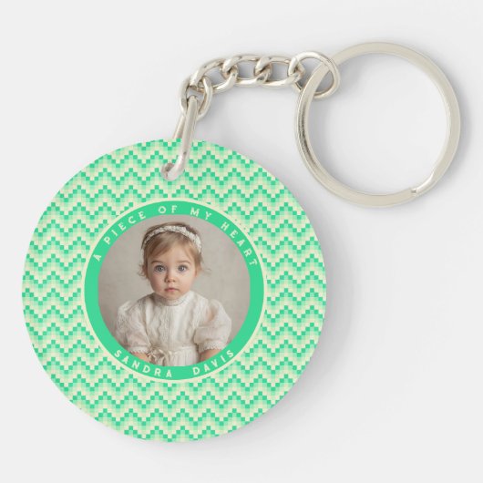 Unique Gifts For Him Stripe Pattern Sleutelhanger (Achterkant)