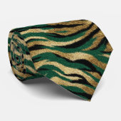 Unique Gifts For Husband Animal Print Stropdas (Opgerold)