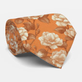 Unique Gifts For Men Gardenias Floral Stropdas (Opgerold)