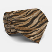 Unique Graduation Gifts For Him Tiger Print Stropdas (Opgerold)