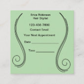 Unique Hair Stylist Theme Appointment Cards Afsprakenkaartje (Voorkant)