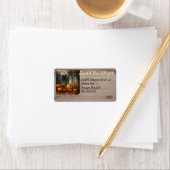 Unique Halloween theme artsy custom address Etiket (Insitu)