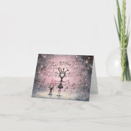 Unique Hand Drawn Christmas Cards Feestdagen Kaart