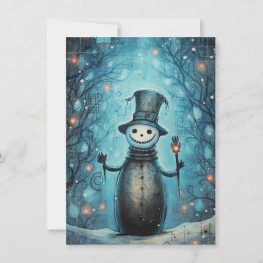 Unique Hand Drawn Christmas Cards Feestdagenkaart (Voorkant)