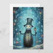 Unique Hand Drawn Christmas Cards Feestdagenkaart (Voorkant / Achterkant)