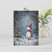 Unique Hand Drawn Christmas Cards Feestdagenkaart (Staand voorkant)