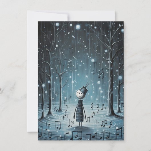 Unique Hand Drawn Christmas Cards Feestdagenkaart (Voorkant)