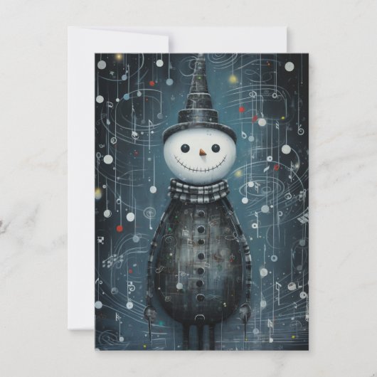 Unique Hand Drawn Christmas Cards Feestdagenkaart (Voorkant)