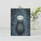 Unique Hand Drawn Christmas Cards Feestdagenkaart (Staand voorkant)