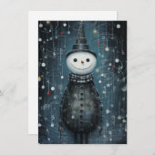 Unique Hand Drawn Christmas Cards Feestdagenkaart (Voorkant / Achterkant)