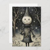 Unique Hand Drawn Christmas Cards Feestdagenkaart (Voorkant / Achterkant)