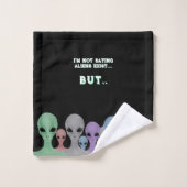 Unique Hand Drawn Multi Coloured Aliens Bad Handdoek (Wasdoekje)