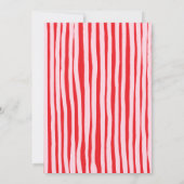 Unique Hand Drawn Pink Red Galentine's Day Party Kaart (Achterkant)