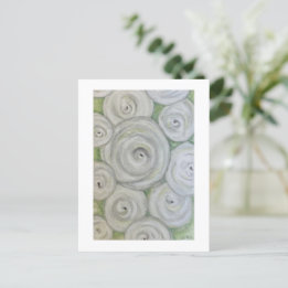 Unique hand drawn roses.  Original artwork Briefkaart