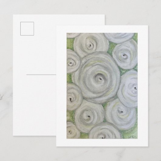 Unique hand drawn roses.  Original artwork Briefkaart (Voorkant / Achterkant)