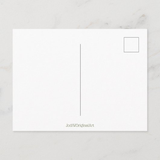 Unique hand drawn roses.  Original artwork Briefkaart (Achterkant)