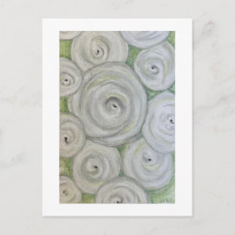 Unique hand drawn roses. Original artwork Briefkaart