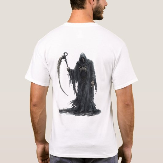 Unique Horror Ghost T-shirt (Achterkant)