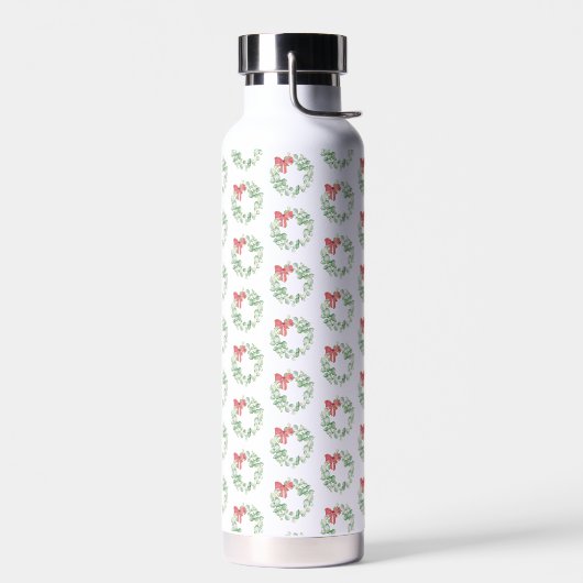 Unique Hot and Cold Water Bottle Watercolor Wreath Waterfles (Links)