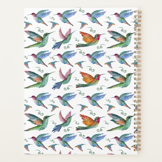 Unique Hummingbirds Planner Journal (Achterkant)