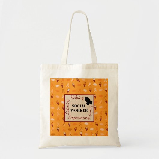 Unique Ice Cream Social Worker Tote Bag (Voorkant)