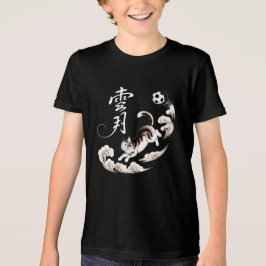 Unique Japanese Cat soccer - Gift for Cat Lovers  Tri-Blend Shirt