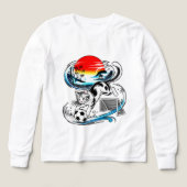 Unique Japanese Soccer Cat Gift for Anime & Footba (Voorkant)