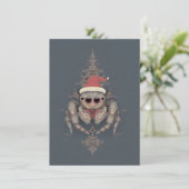 Unique Jumping Spider Christmas Cards Feestdagenkaart (Staand voorkant)