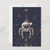 Unique Jumping Spider Christmas Cards Feestdagenkaart (Voorkant)