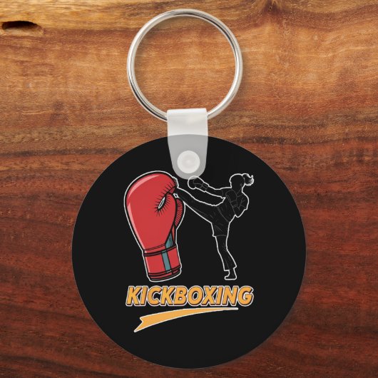 Unique Kickboxing Boxing Glove Design Sleutelhanger (Voorkant)