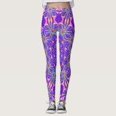 Unique leggings purpple (Voorkant)