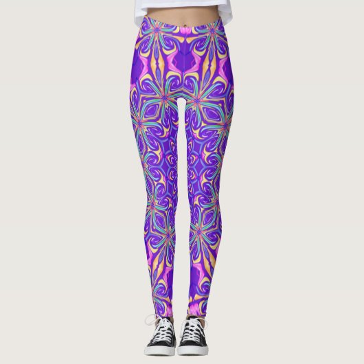 Unique leggings purpple (Voorkant)