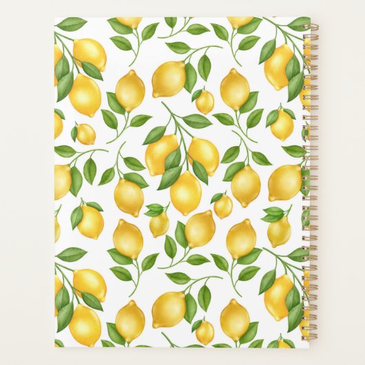 Unique Lemons Planner Journal (Achterkant)