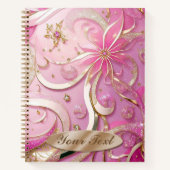 Unique Luxury Roos Gold Professional Stylist chic Notitieboek (Voorkant)