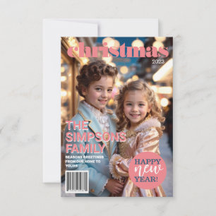 Unique Magazine Hoesje kerstvakantie Kaart