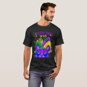 Unique Mardi Gras Party, Fat Tuesday, Cat Graphic T-shirt (Voorkant volledig)