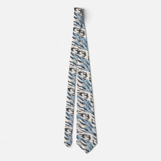 Unique Menswear Ties Tiger Print Stropdas (Achterkant)