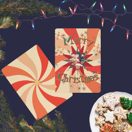 Unique Mid Century Modern Atomic Art Family Photo Kaart