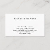 Unique Modern Blue Pixel QR Code Tech Business Visitekaartje (Achterkant)