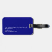 Unique Modern Navy Blue Bagagelabel (Achterkant horizontaal)