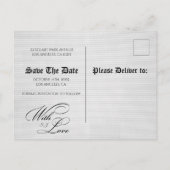 Unique  Newspaper wedding Announcement Postcard Aankondigingskaart (Achterkant)